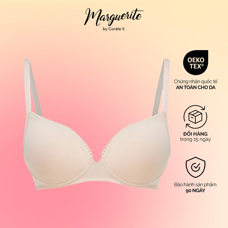 Áo ngực nữ Marguerite mút mỏng nhẹ, không gọng thích hợp mặc hàng ngày chuẩn an toàn quốc tế OEKO-TEX từ Corèle Pháp -  30057D Bra Top