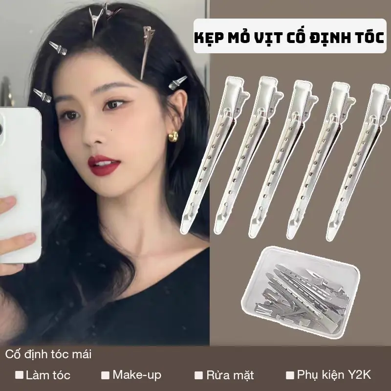 Kẹp Mỏ Vịt Cố Định Tóc Mái Làm Phồng Chân Tóc, Giữ Tóc Khi Makep Up, Rửa Mặt - KEPMOVIT