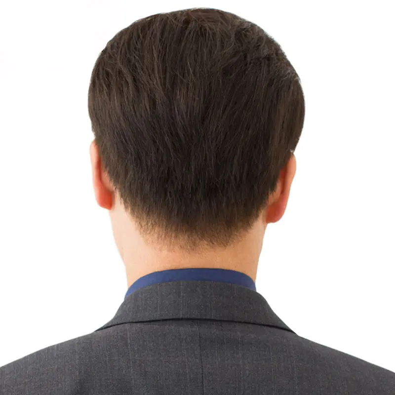 Tóc Giả Nam Trung Niên Tóc Giả Tóc Ngắn, Tóc Người, Kiểu Tóc Đẹp, Làm Bằng Tóc Thật, Tăng độ phồng tóc, Tóc Mái Bằng Không Khí, Che Phủ Tóc Màu Xám, Giao Hàng Địa Phương, Giao Hàng Nhanh, 3 Ngày Giao Hàng 3