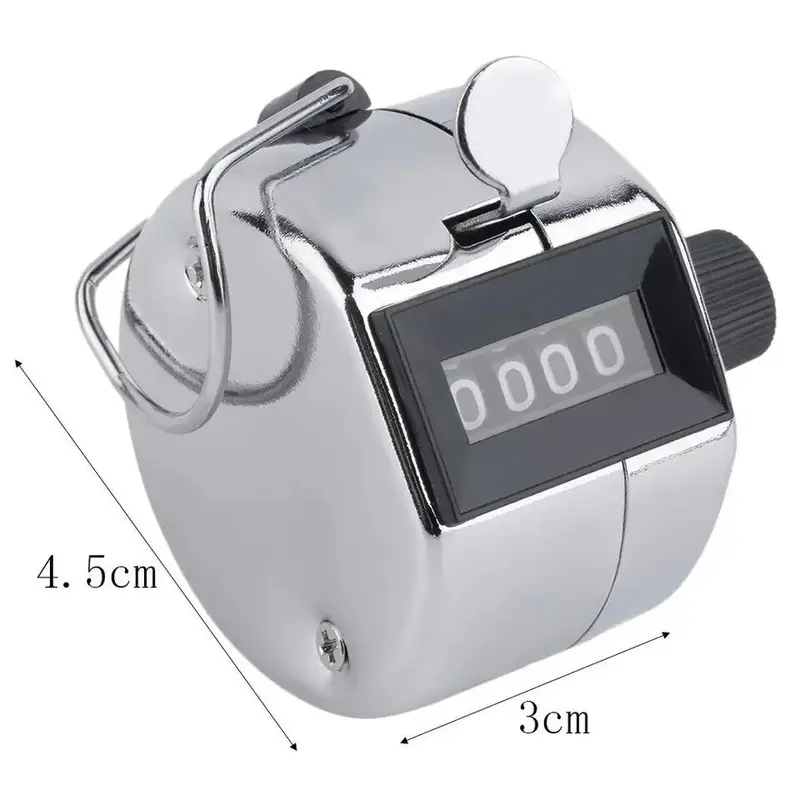 Máy đếm sản lượng cầm tay, để bàn 4 số cơ học đếm số lượng, kiện, sản phẩm ngành may 6