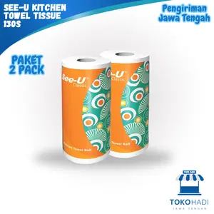 [  Paket 2 PCS ] Tissue Dapur SEE-U Kitchen 130 Sheet / Tisu Menyerap Minyak