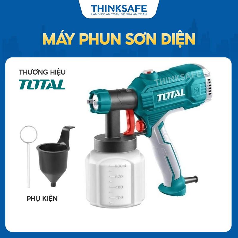 Máy phun sơn cầm tay Total công suất 450W, lưu lượng tối đa 380ml/phút Máy phun sơn điện - THINKSAFE