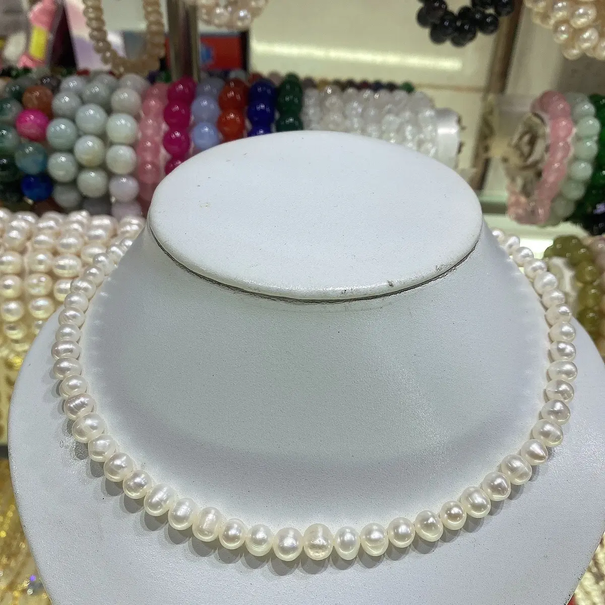 vòng cổ ngọc trai nuôi  tự nhiên