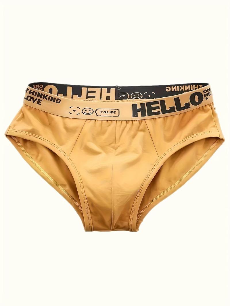 Product Introduction of Men's Letter Tape Boxer Brief, Casual Comfy Breathable Underwear for Daily Wear, Underwear for All Seasons 4