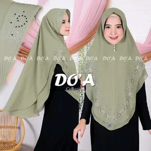 khimar 2 ceruty layar payet motif keong hitam,Poliester Bisnis Pernikahan Santai Sore Hari Hitam Muslim Syari Jilbab