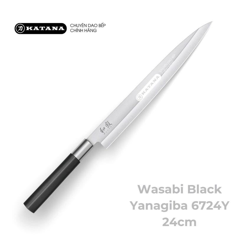 Dao thái Sashimi Nhật Bản cao cấp KAI Wasabi Black Yanagiba - 6724Y (240mm)