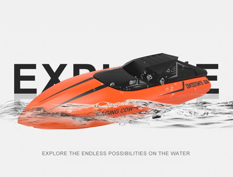 Product Introduction of BGTOY RC Boat 2.4G Radio Remote Control Boat High Speed Speedboat Waterproof Electric Toys For Kids Boy Christmas Birthday Gifts 3