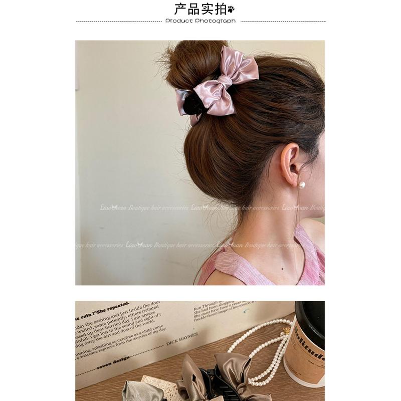 French High-quality Ball Head Grip 2024 New Bow Hairpin Female Shark Head Clip Jewelry 8