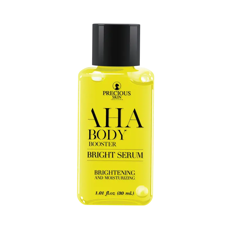 Precious Skin Thailand AHA Mimi Body Booster Whitening serum Set / Bodylotion / Serum / Pemutih 250ml lotion memutihkan niacinamide  arbutin  extract Wangi Kering 2