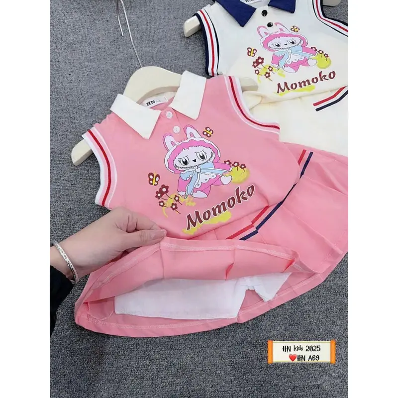 Set váy cotton MOMOKO bé gái 1