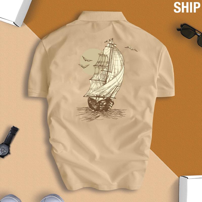 Áo Polo THUẬN BUỒM XUÔI GIÓ nam nữ ý nghĩa - SHIP Menswear Top Có Cổ GMV 2
