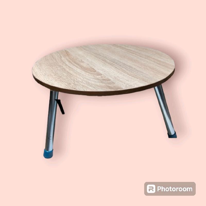 Bàn tròn vân gỗ mini R 40cm×C25cm(rẻ vô địch) 1