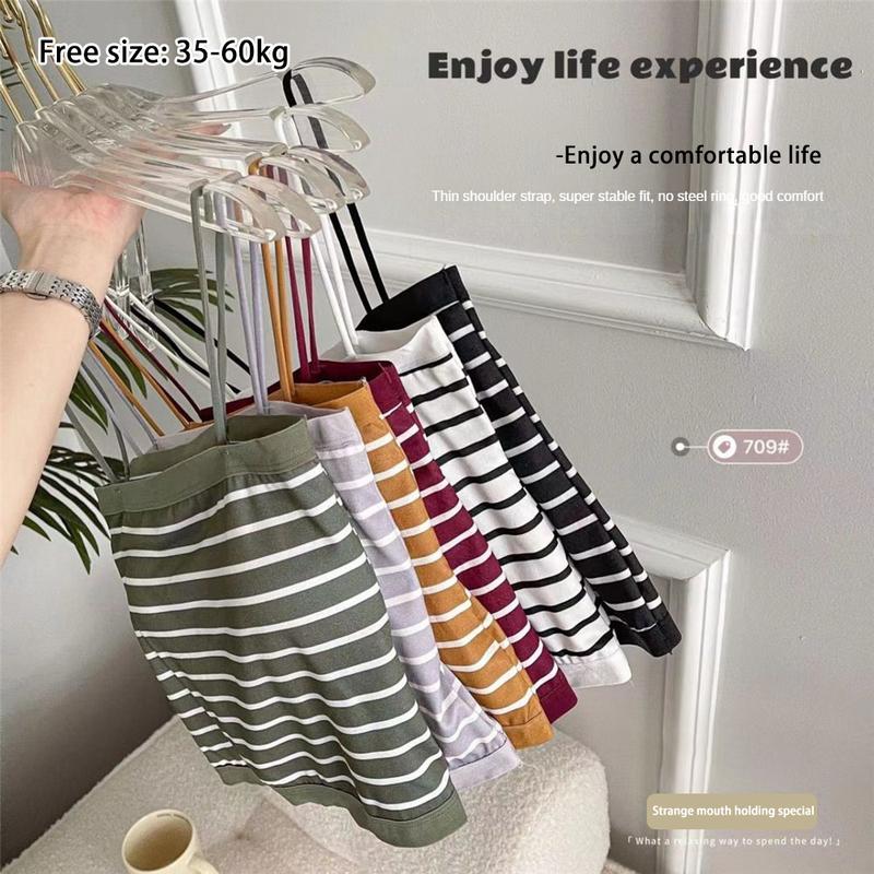 Áo Ba Lỗ Không Tay Áo Yếm Bé Gái, Đệm, Phong Cách Thường Ngày Dây Đeo Mỏng, Lưng Đẹp, Thoải Mái Và Thoáng Khí, Thích Hợp Cho Thể Thao, Áo Ngắn, Cho Trang Phục Nữ Mùa Hè Top Voi 3