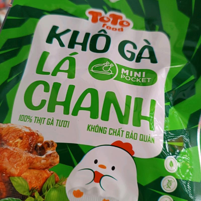 Combo 10 bịch khô gà lá chanh mini totofood 20 g 2