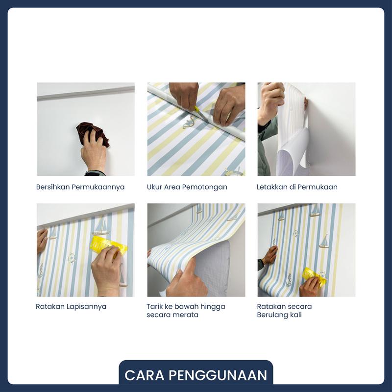 BUNDLE !!! PAKET 5 ROLL/PCS WALLPAPER DINDING ALL VARIANT UKURAN PER ROLL 45CM X 8 METER ADIPATI 6