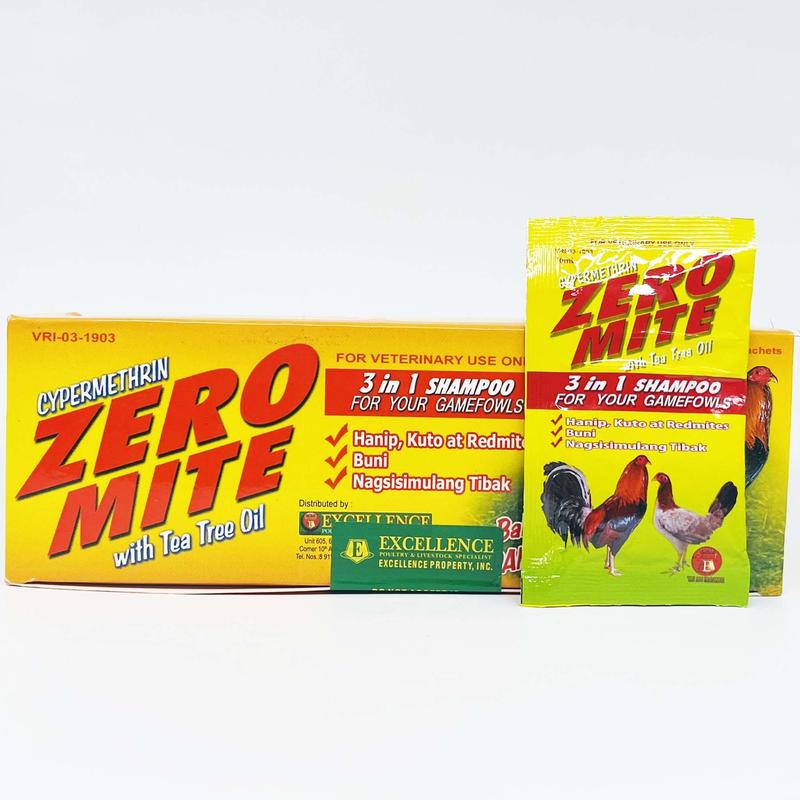  Zero Mite 1 Gói Xà Bông Tắm Gà Mượt Lông Sạch Mạt 