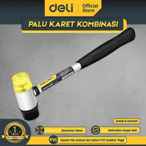 Palu karet Mini Deli Rubber Hammer Palu Lantai Keramik Granit DL5335 DL5340