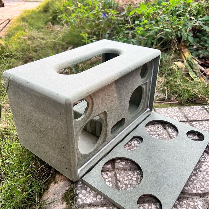 Box loa thô 260x160x160mm cho loa 3 inch tích hợp thông hơi mặt trước