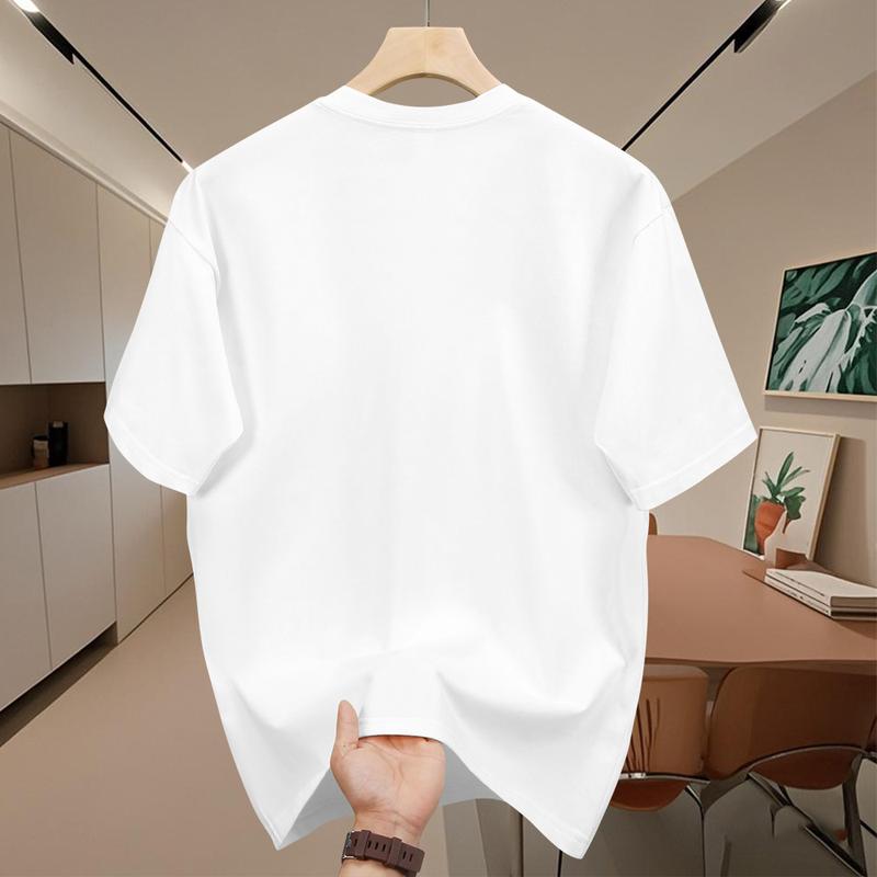 Product Introduction of Áo Thun Cotton Nam, ngắn Tay, Cổ Thuyền In Họa Tiết Minh Họa Nghệ Thuật Trừu Tượng 26