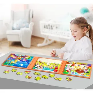LO Buku Puzzle Magnet 3 in 1 dengan 5 Step Variasi Leveled Puzzle 5 Step Book Magnetic Puzzle 3 in 1 Buku Puzzle Jigsaw Tingkatan Edukasi BISA COD