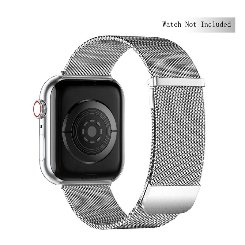 Magnetic Closure Watch Band (Band Only), 1 Count Durable Metal Watch Band for Women & Men, Smart Watch Accessories Compatible with iWatch Series 7 8 6 5 4 3 2 1/Ultra/SE 7