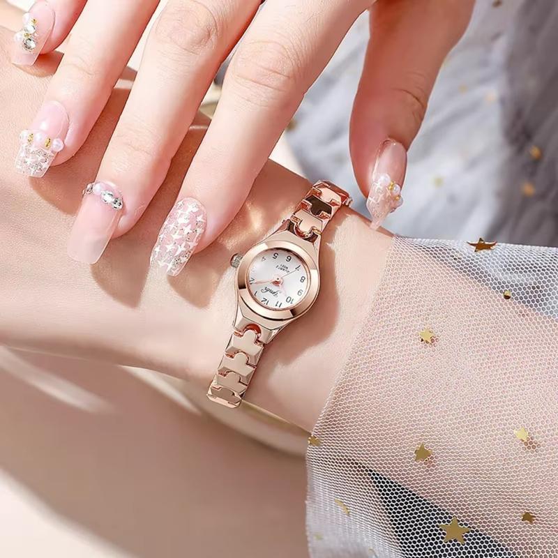 Đồng Hồ Nữ, Thanh Lịch, Vàng Hồng, Vòng Tay Dây Đeo Thép Sang Trọng, Đồng Hồ Đồng Hồ Đeo Tay Nữ, Quà Tặng Đồng Hồ Nữ, Relogio Feminino, Reloj Mujer, Hàng Mới Về Women Ong 5