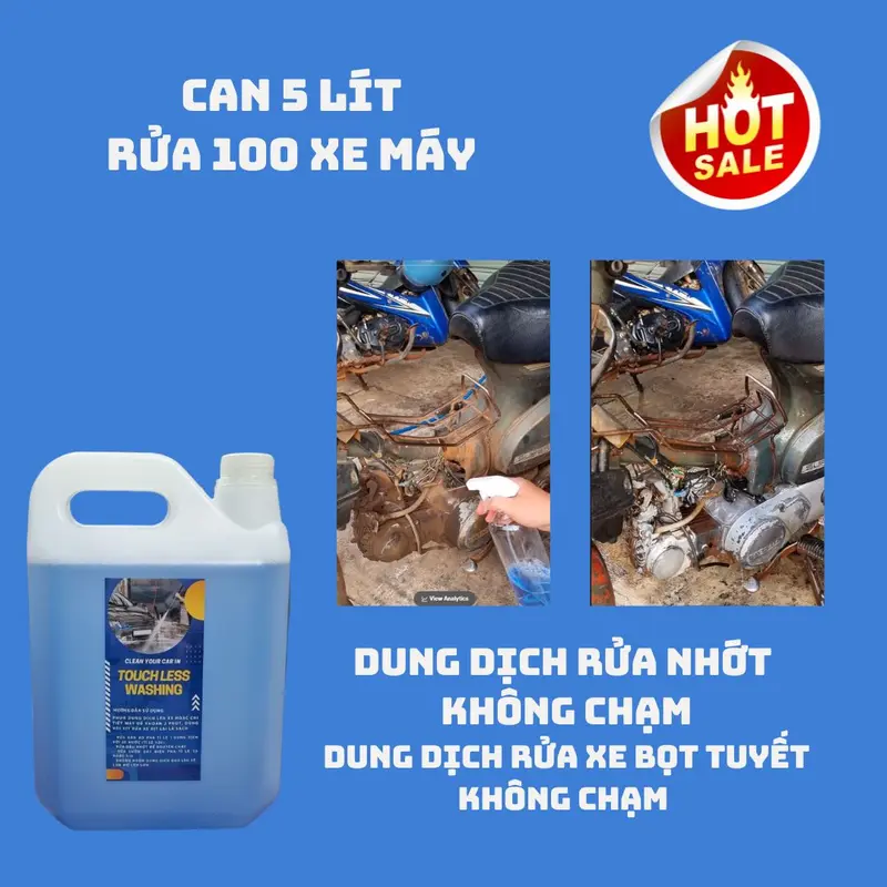 Dung dịch rửa nhớt, rửa đất, rửa sườn dây điện không chạm 3
