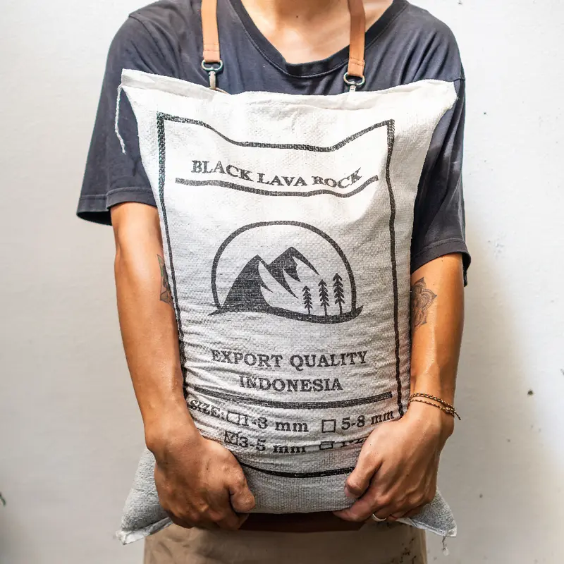 (1kg) Đá Lava đen (Nham Thạch đen) nhập Indo - Rải mặt, trộn đất trồng sen đá - Hồ cá - Kiểng lá - Bonsai | Joy Garden 6