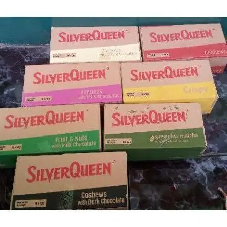 SILVERQUEEN 55 Gram BESAR 1 box isi 10 pcs ALL VARIANT