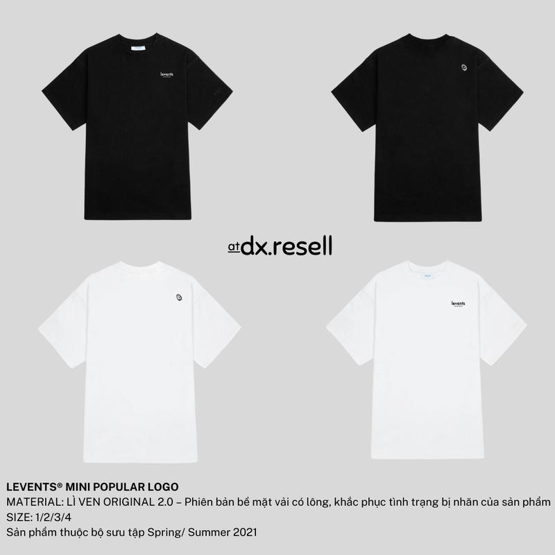  Áo Thun LEVENTS MINI POPULAR LOGO  Black,White  
