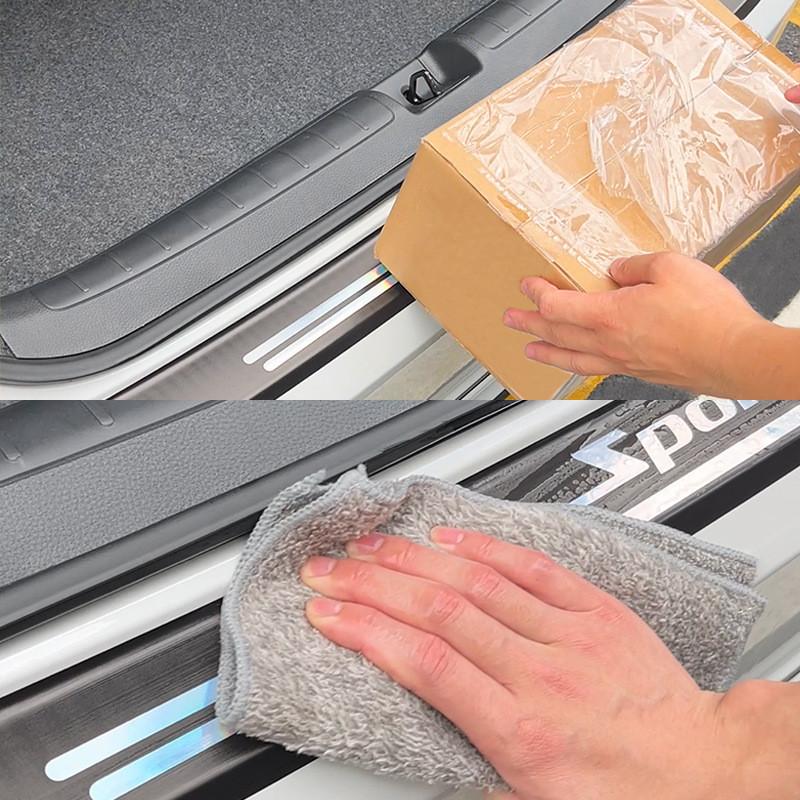 Product Introduction of Nhãn Dán Bảo Vệ Ngưỡng Cửa Xe Hơi Laser, Toyota Veloz Mới, Phản Quang Đầy Màu Sắc, Chống Trầy Xước Bệ Cửa Xe Hơi, Phụ Kiện Thể Thao TRD GR 32