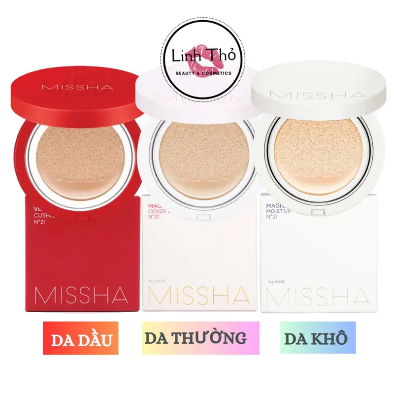 Phấn Nước Kềm dầu Cushion Missha Đỏ Velvet Finish - Cover Lasting - Moist Up Cushion SPF50+ PA+++ 0