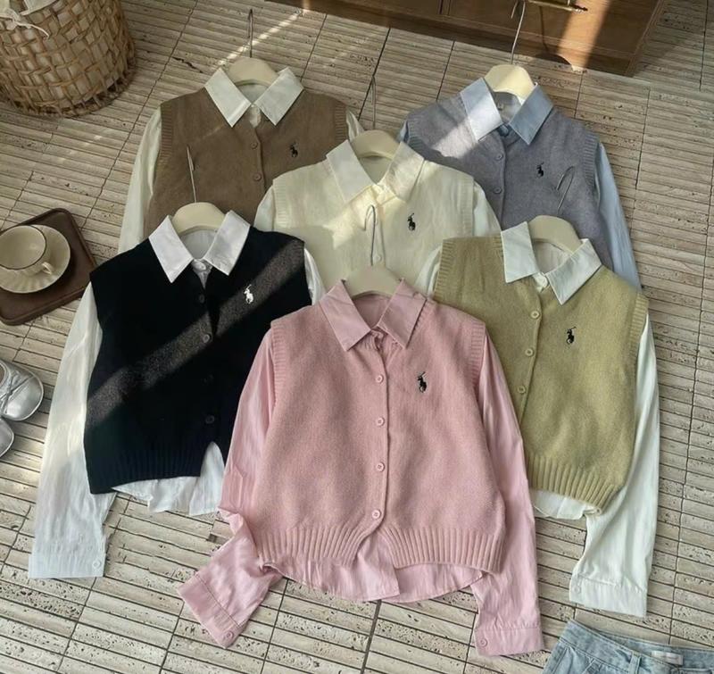 Product Introduction of Set Áo Sơ Mi Gile Len Họa Tiết Thêu Hươu, Sét Hia Món Dáng Vừa Dành Cho Nữ By Maiclothing 2