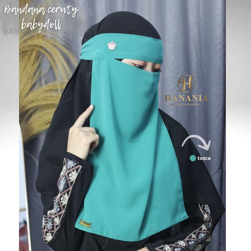 Cadar/niqab bandana ceruty babydoll warna by hanania 5