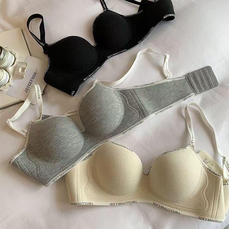 Áo Ngực Nữ, Cỡ Nhỏ A Biến Thành C Lớn, Ngực Nhỏ Trông To Hơn, Thu Gọn Liền Mạch, Không Có Vòng Thép, Thích Hợp Cho Vết Chỉ, Hỗ Trợ Mềm Mại, Chống Chảy Xệ, Bao Gồm Một Cặp Áo Ngực 8