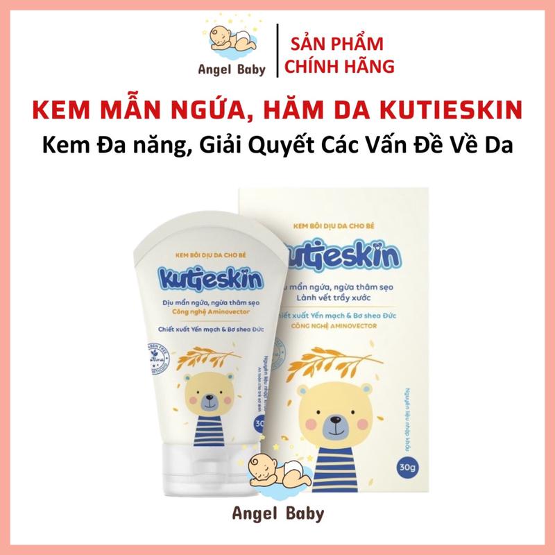 Kem bôi da mẫn ngứa cho bé Kutieskin 30gr giúp dịu mẩn ngứa đỏ da dịu vết ngứa muỗi đốt côn trùng cắn