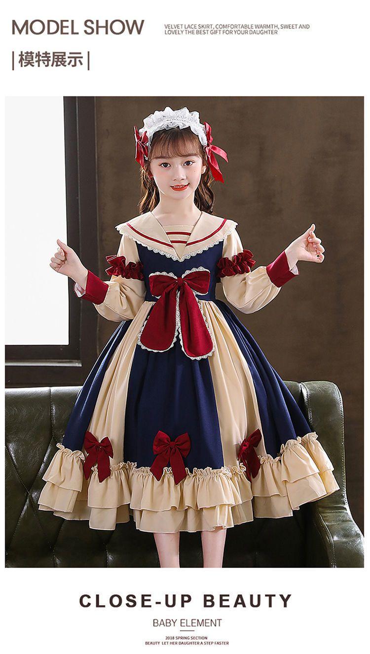 Product Introduction of Váy Công Chúa Lolita, Cho Bé Gái, Hàng Mới Về Năm 2024, Váy Dài Tay, Phong Cách Preppy, Thời Trang, Thích Hợp Cho Mùa Thu Và Mùa Đông, Quần Áo Trẻ Em, Quần Áo Mùa Thu 10
