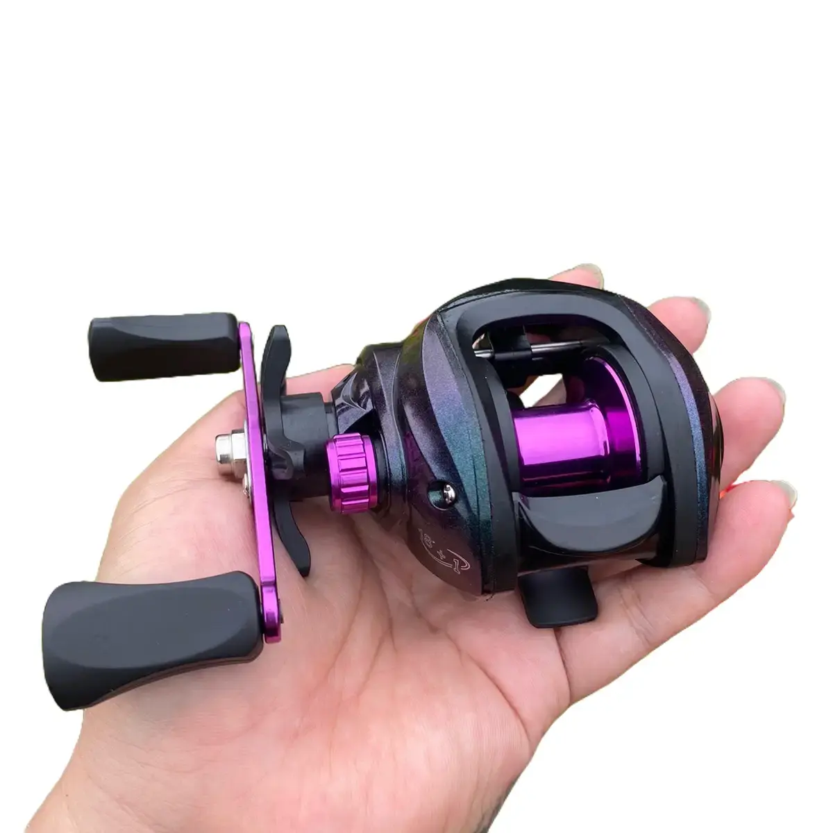Máy câu lure ngang giá rẻ mạ Ttan cho ae mới vô nghề Bắt Cá Fishing Nam Tay Quay