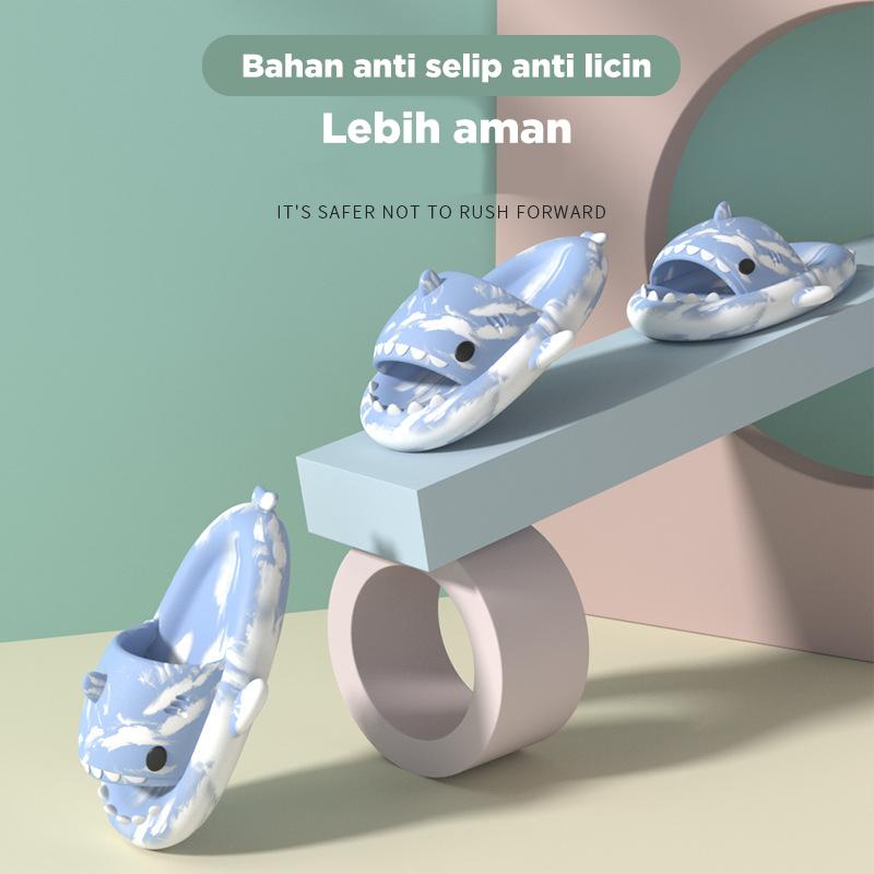 Starlight Sendal Selop Anak Model Baby Shark Sandal Anak Karakter Hiu Cowok Cewek Unisex Sandal Casual Sandal Cewek Elastic Empuk HSN602 4
