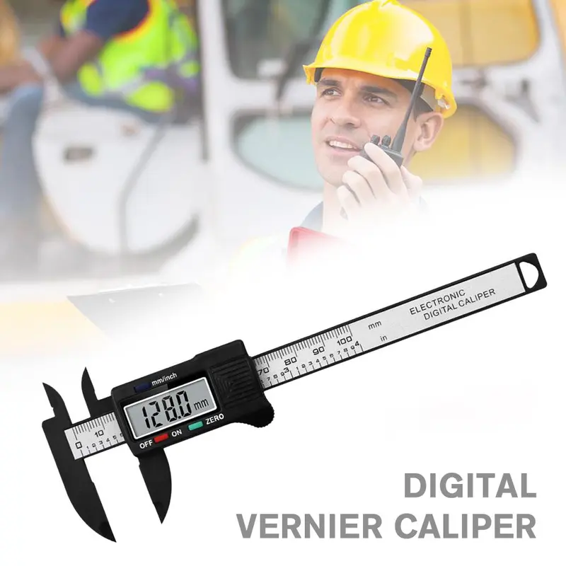 Thước kẹp Vernier Màn Hình Điện Tử, Chất Liệu Thép Không Gỉ, Độ Chính Xác Kỹ Thuật Số 100Mm, G5M2 6