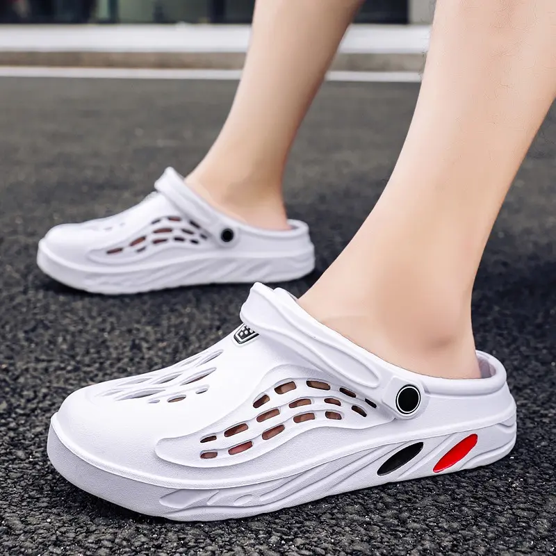Big Size 47 48 49 Couple Beach Hole Shoes Lightweight And Soft Footwear Slipper Comfort Summer Sandals