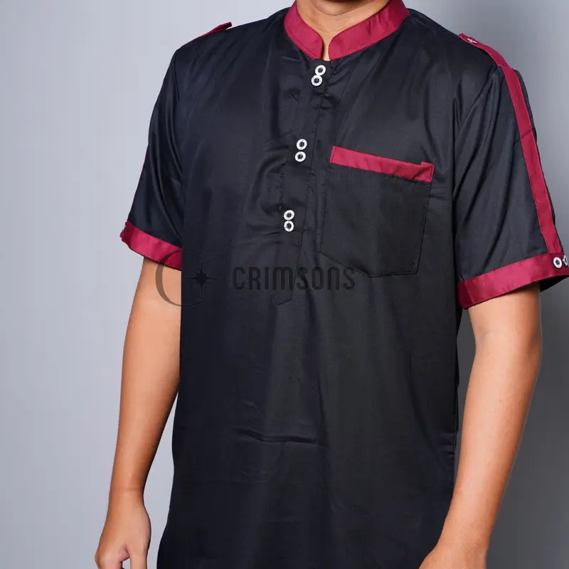 Koko Zaka Lengan Pendek + Pendek Nyaman Katun 0