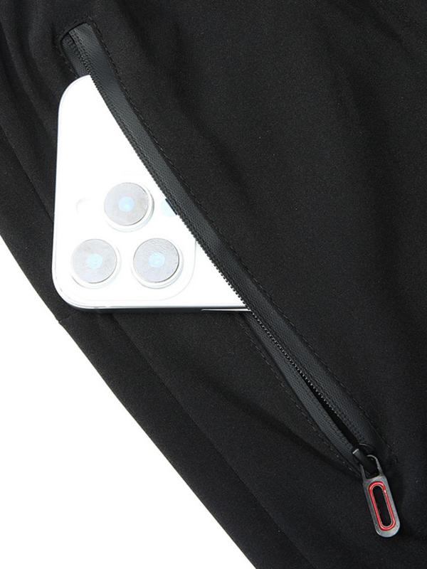 Men's  Zipper Pocket Shorts, Breathable Quick Drying Shorts, Casual Elastic Waist Shorts for Gym Workout Running Cycling Hiking Outdoor 8