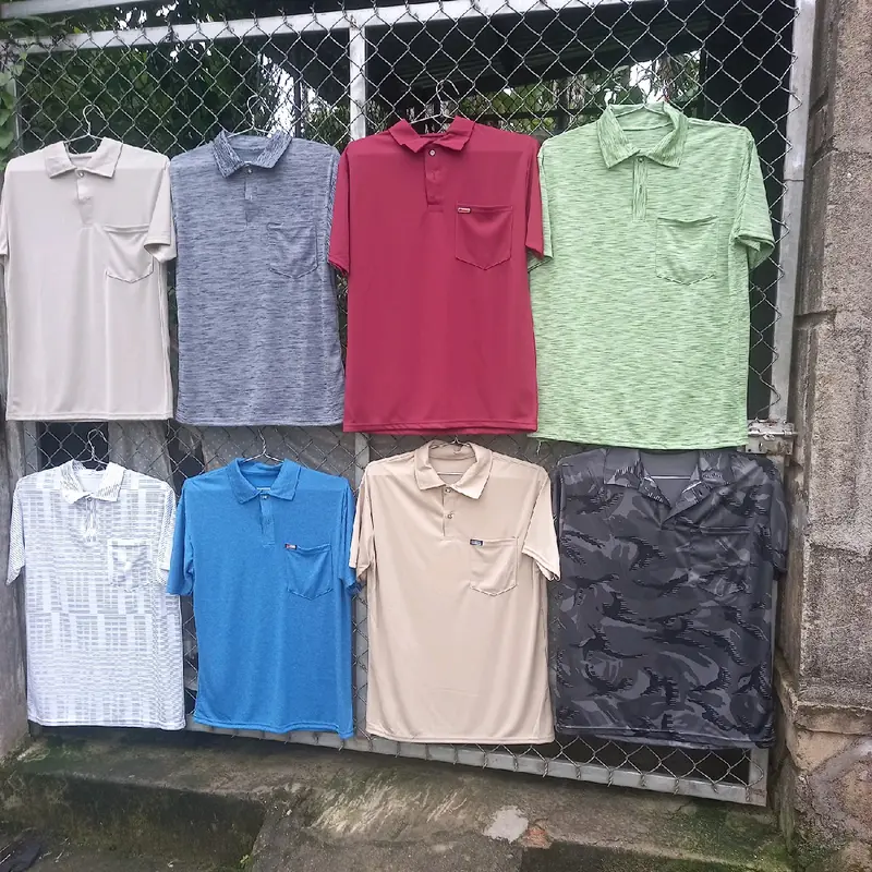 áo thun cổ bẻ có túi giá rẻ 100k 4 cái 6