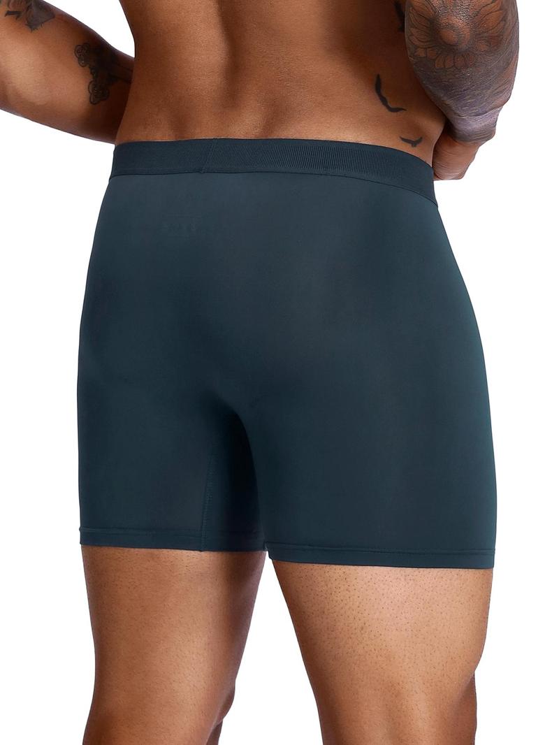 Product Introduction of Men's Contrast Tape Boxer Brief, Casual Comfy Breathable Underwear for Daily Wear, Men's Underwear for All Seasons 9