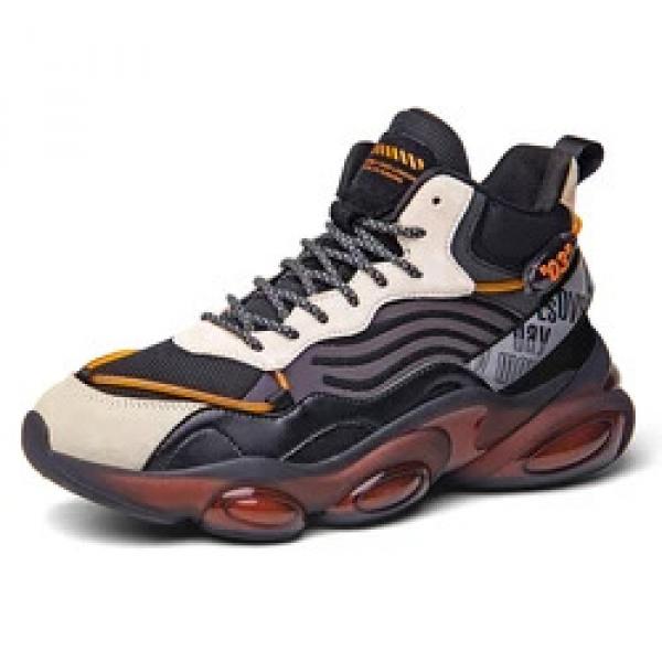 Benutzerdefinierte leuchtende Winter-Plüsch-Freizeit-Sneakers aus Leder in Übergröße US 13 EU 48 Sport-Laufschuhe mit Luftkissen für Herren, geschlossene Jungen_voghion.com