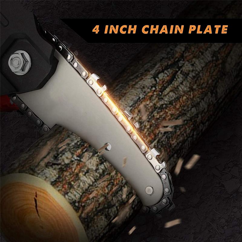 2 Pieces 4 Inch Mini Chainsaw Guide Plate Replacement Guide Bar for 4 Inch Electric Chainsaw Parts Accessories 3