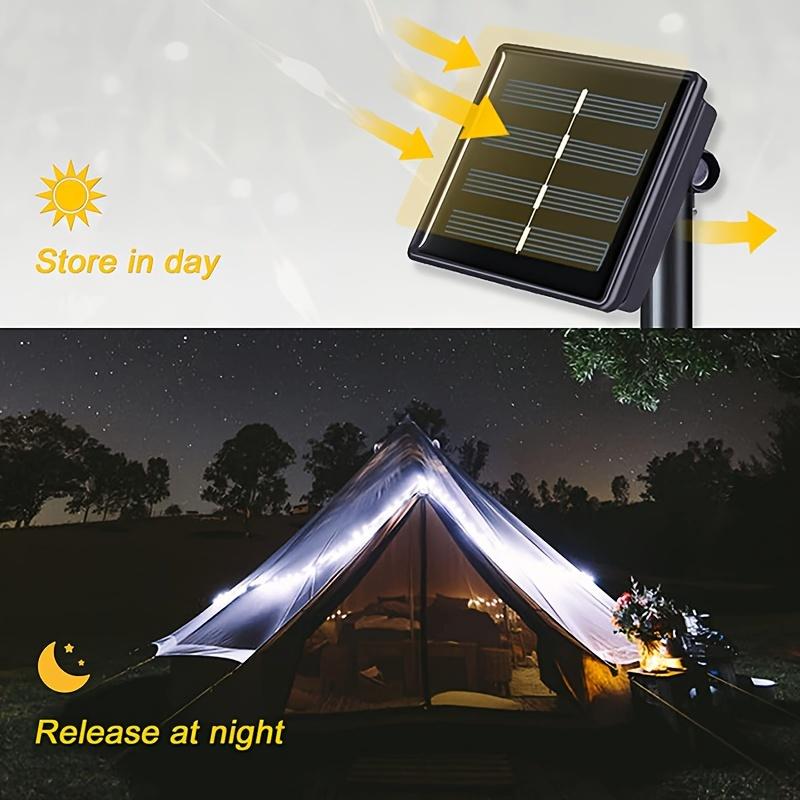 Dây Đèn Cổ Tích Năng Lượng Mặt Trời, 50 / 100 / 150 / 200 / 300LED, Với 8 Chế Độ Chiếu Sáng, Đèn Dây Dây Đồng, Ngoài Trời, Hoàn Hảo Cho Quà Tặng Giáng Sinh, Văn Phòng Ngày Lễ, Phòng Ngủ, Khách Sạn, Tiệc Tùng, Trang Trí Nhà Hàng, Có Sẵn Trong 1 Cái 3