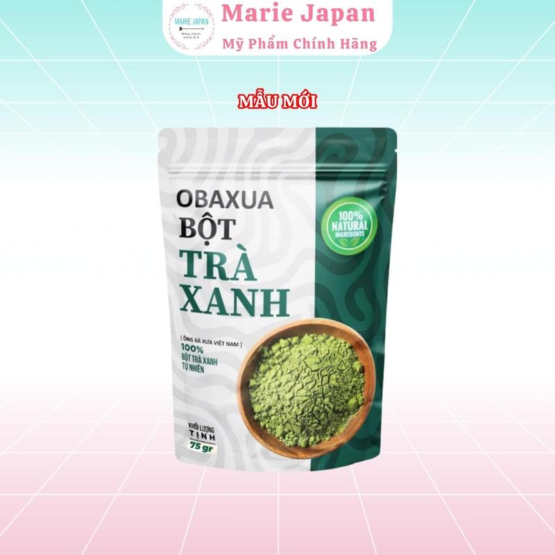 Bột Trà Xanh Obaxua Dưỡng Ẩm Da Gói 75gr - Làm Đẹp Da Dưỡng Da Mặt Nữ Skincare Cosmetics Mask