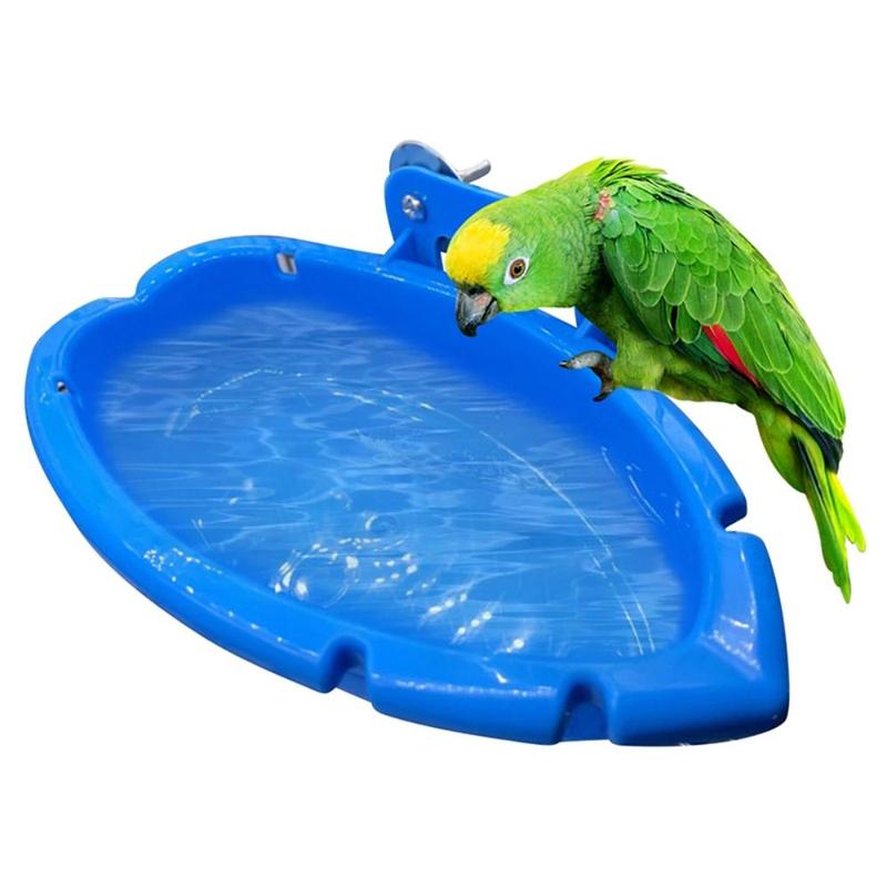 Product Introduction of New Hanging Parrot Food Tray Multifunctional Cleaning Products Bird Bath for Cage Shower Box 13